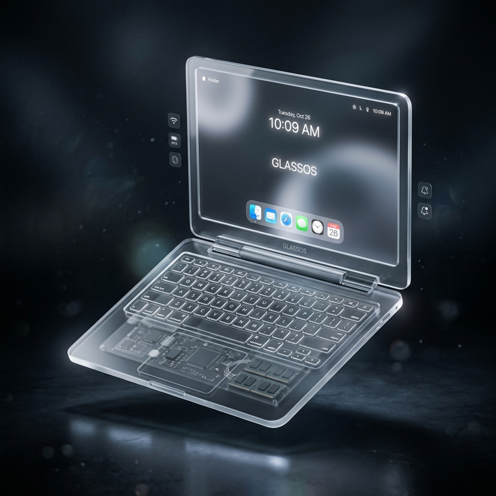 Glassmorphism Laptop